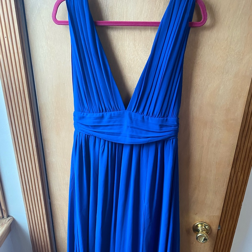 Lulus Heavenly Hues Royal Blue Maxi Dress